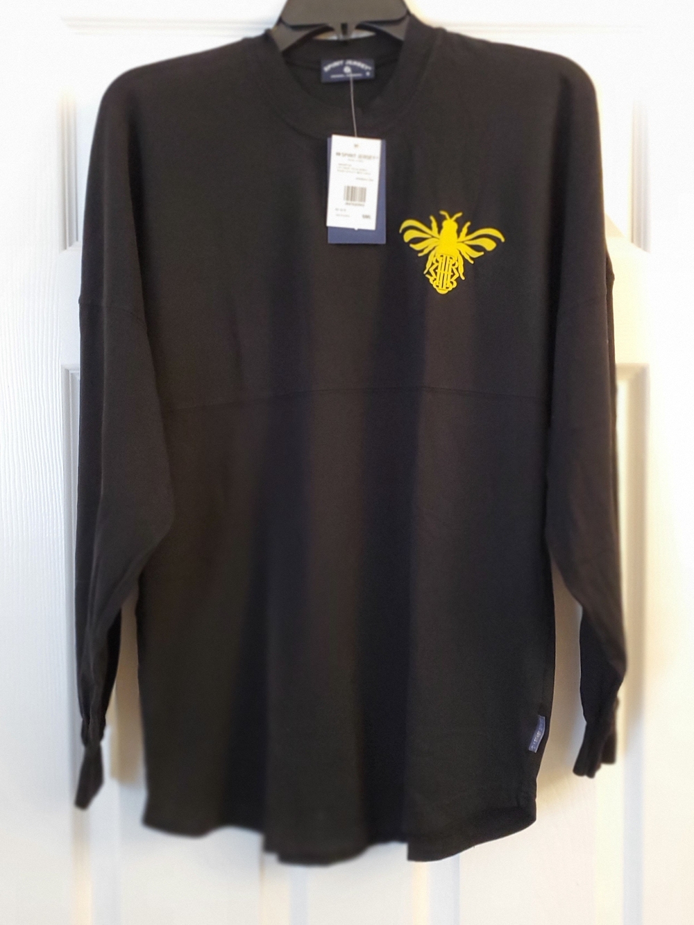 Spirit Jersey, S, black, bee logo, new with tags